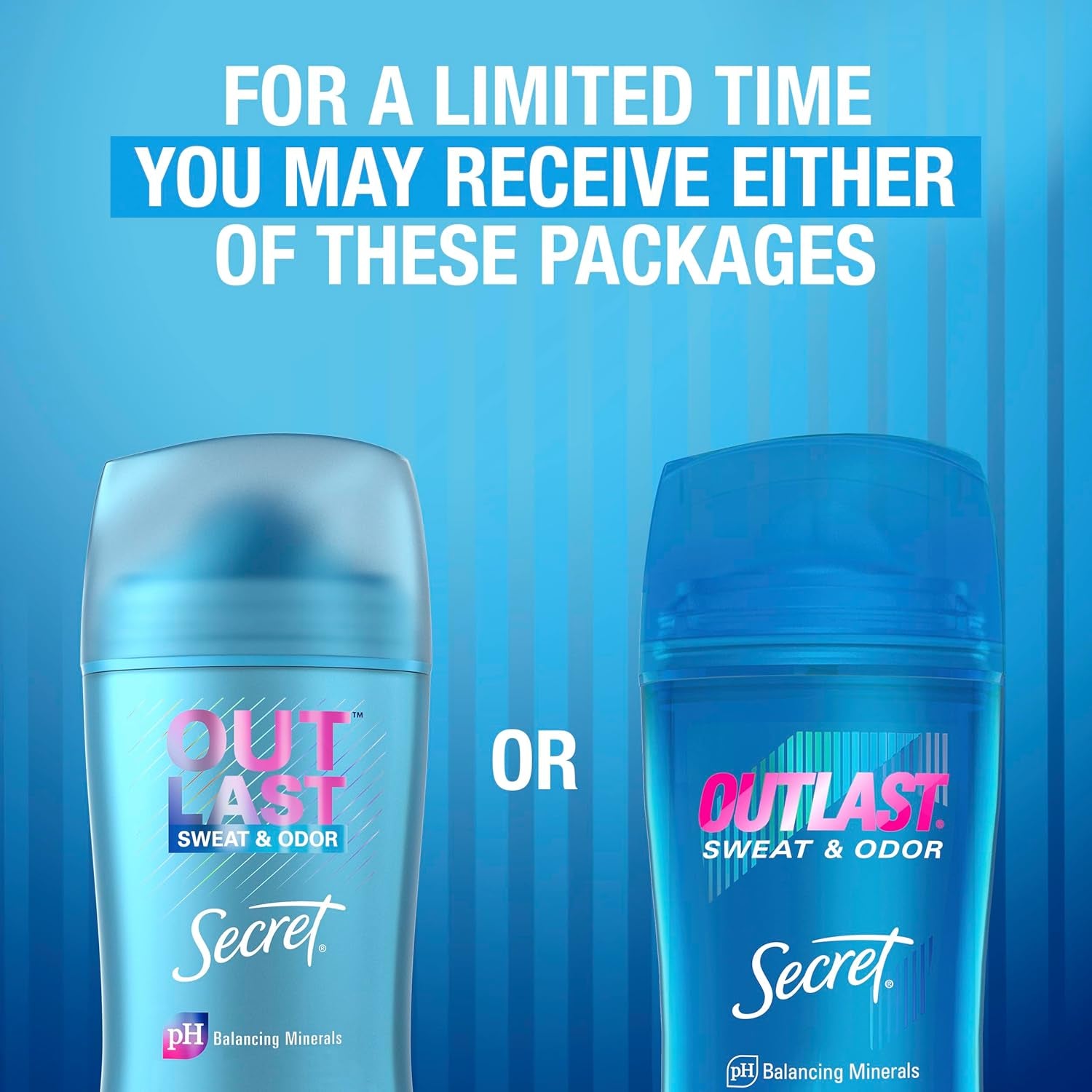 Outlast Antiperspirant Deodorant for Women, Sweat & Odor Protection, PH Balancing Minerals, Invisible Solid, Completely Clean Scent, Travel Size, 0.5 Oz