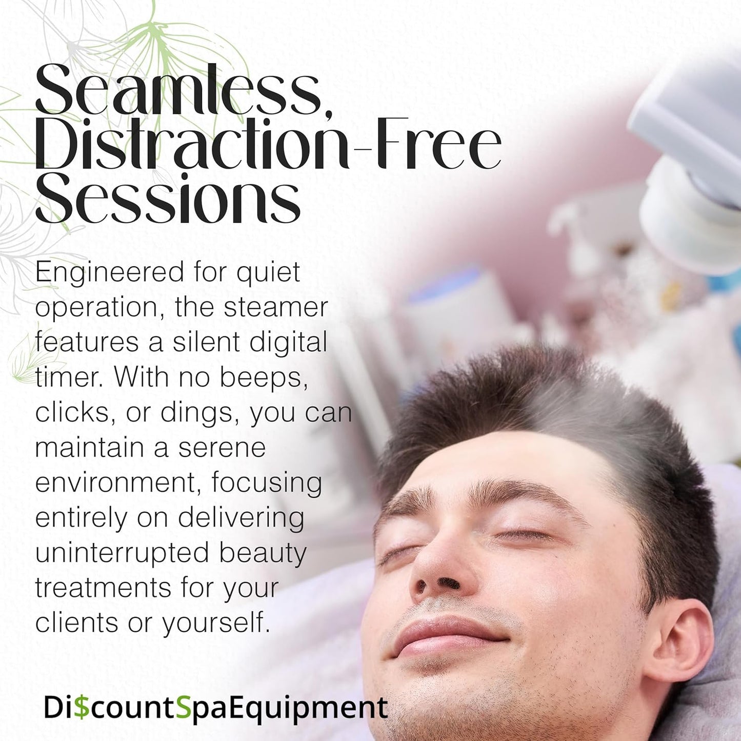 3-In-1 Ozone Facial Steamer, Facial Steamer for Esthetician with 5X Diopter Magnifying Lamp, 5-Piece Brush Set, Silent Timer & Aromatherapy, Facial Steamer Professional