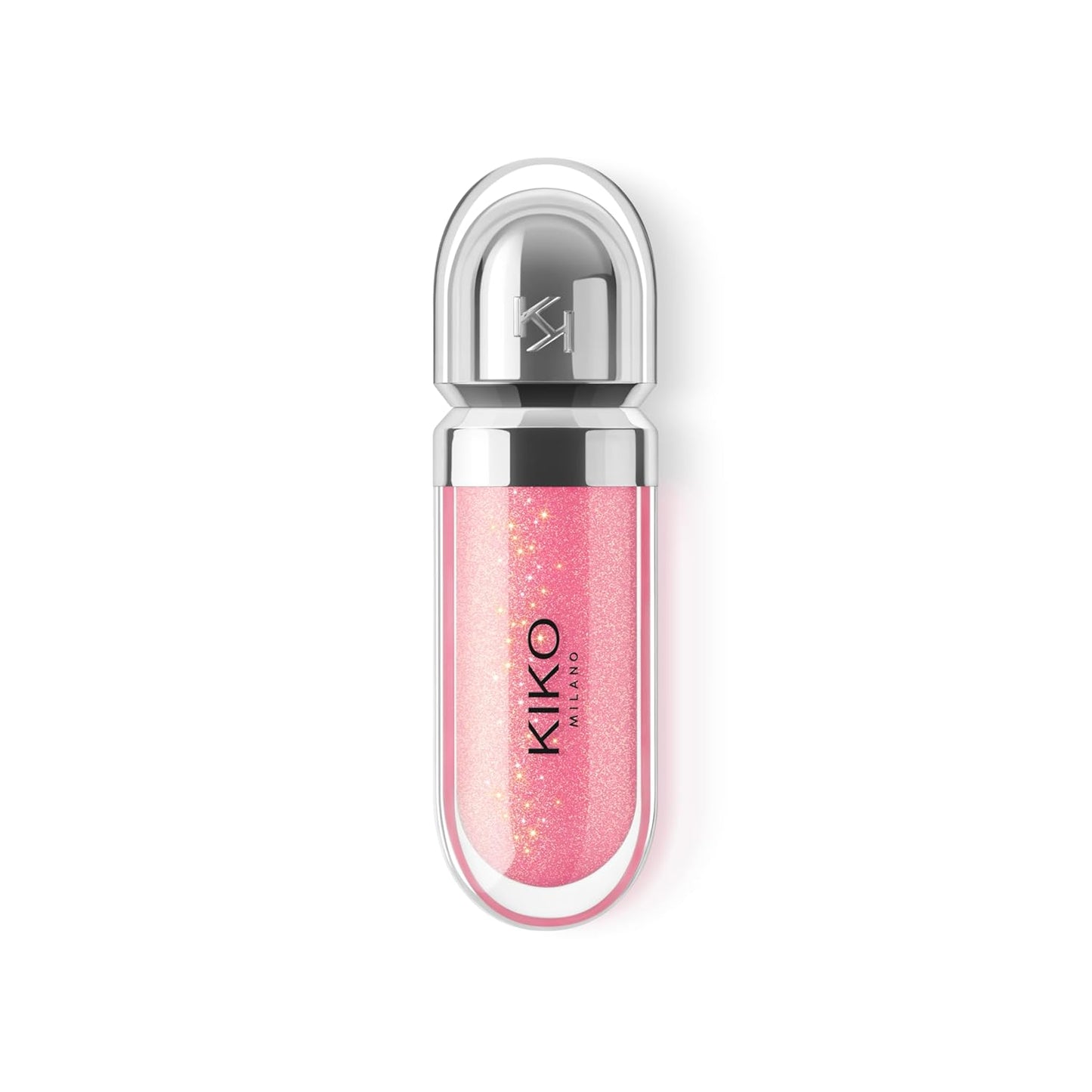 Kiko MILANO - 3D Hydra Lip Gloss 26 Softening Lipgloss for a 3D Look | Sparkling Hibiscus Pink Color | Non-Comedogenic | Professional Makeup | Made in Italy